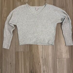 Sincerely Jules Light Gray V-Neck Sweater